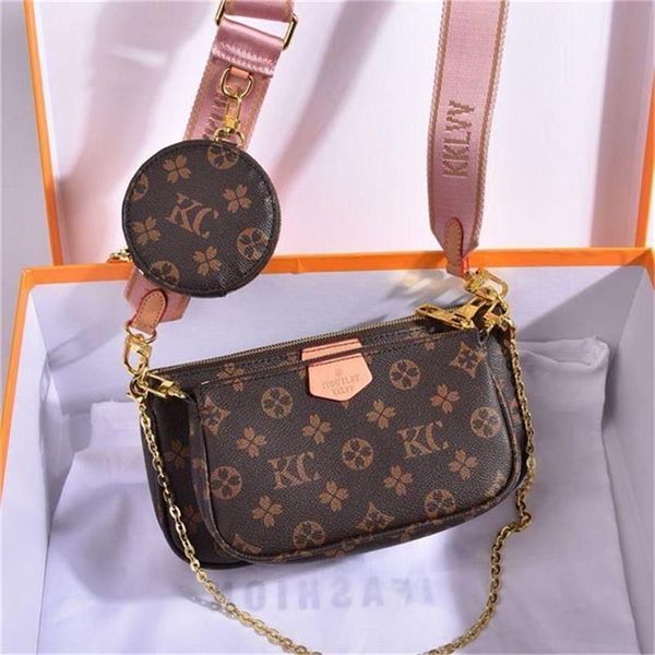 shoulder bags women bags original box date code purse clutch shoulder messenger cross body serial number 3pcs set